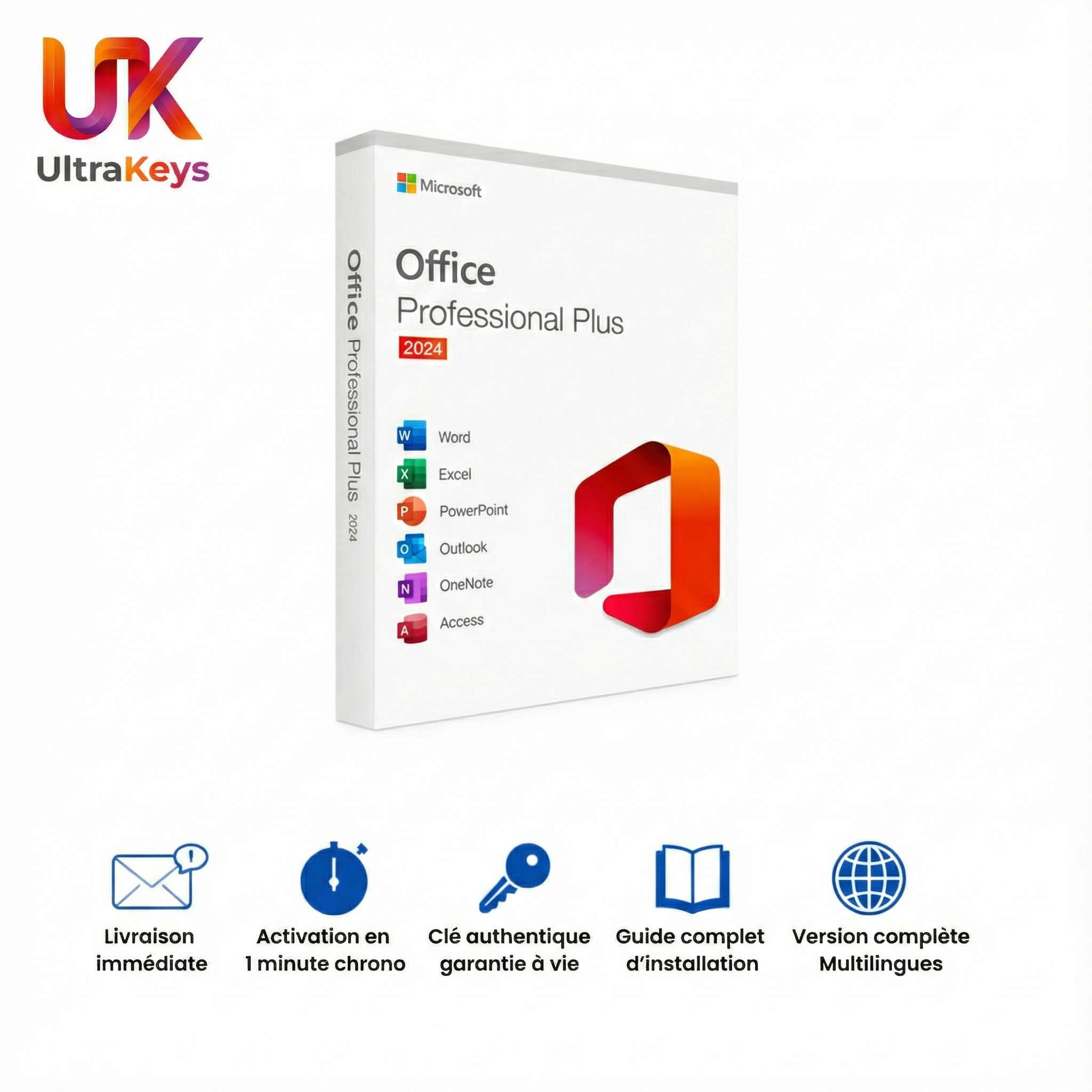 Clé Microsoft Office 2024 Professionnel Plus
